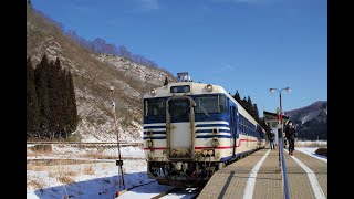 只見線小出～薮神走行音(車内チャイムあり)