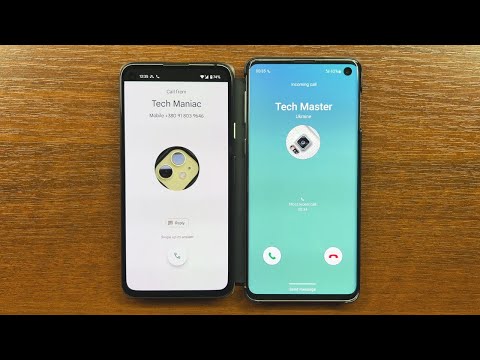 Google Dialer vs Samsung One UI 4.1 Aplicaciones de marcador Llamadas entrantes (Pixel 4a, Galaxy S10, Android 12)