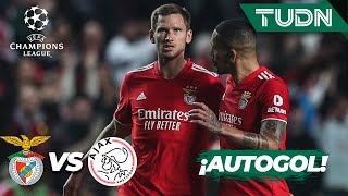 ¡LLEGÓ EL EMPATE! Haller HACE AUTOGOL | Benfica 1-1 Ajax | UEFA Champions League 2022 - Octavos | TU