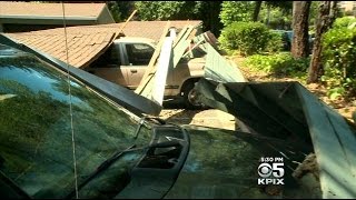 Napa Quake: Carport Collapses At Napa Apartments