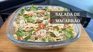 Como fazer salada de macarrão com frango desfiado maravilhosa  e completa.