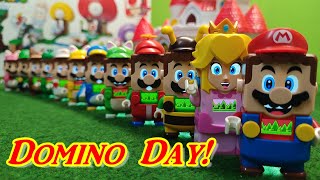 LEGO Peach LEGO Super Mario and LEGO Luigi Domino! With all Power UP´s + MOC and Zombi Character!