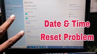 All Laptop And Desktop Date & Time Reset Problem in Windows10,11 | Automatic Time Change#macnitesh