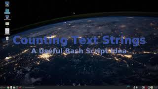 Counting text strings with a bash script in Linux