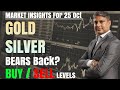 Gold Price Analysis & Prediction Today | Silver Price Forecast 25 Oct | XAUUSD Signals- Price Action