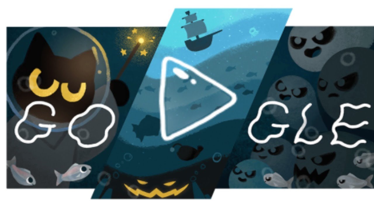 Playing The Halloween 2020 Google Doodle - YouTube