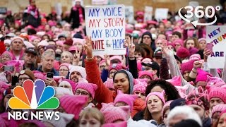 Hundreds Of Thousands March For Women In Washington | 360 Video | NBC News