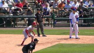 Cubs' Jon Lester picks off Tommy Pham at first MLB com 1