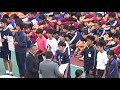 h29 千葉県中学校新人陸上大会　閉会式　男女成績発表