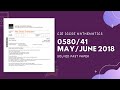 0580/41/M/J/18 | Easy (Step by Step) Solutions | CIE IGCSE MATHS PAPER 4 (EXTENDED) MAY/JUNE 2018