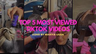 Best of Mariya Usan: ASMR Ballroom Hairstyles | Combined 300M Views on TikTok | Hair ASMR Video