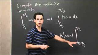 Definite Integrals of tan(x) | MIT 18.01SC Single Variable Calculus, Fall 2010