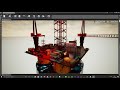 unreal engine oil rig diorama