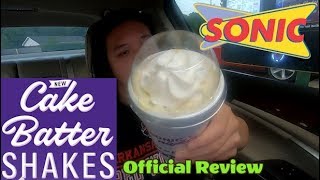 🍦❄️ Sonic® NEW Oreo Yellow Cake Batter SHAKE Review #297 🍦❄️