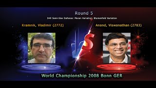 Kramnik vs Anand | World Chess Championship 2008 | Round 5 | Strategic Battle