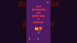 array destructuring with default value in javascript | #javascript tutorial in 1 minutes #coding