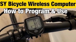How to Program & Use the SY Bicycle Wireless Computer (Speedometer and Odometer)