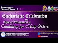 Rite of Admission to Candidacy for Holy Orders