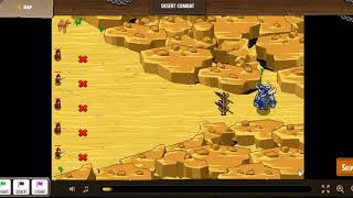 Desert Combat CodeCombat. Python