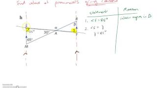 Triangle Geometry: Giving Reasons