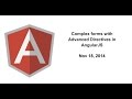 Complex forms with Advanced Directives in AngularJS