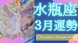 《水瓶座３月の運勢》カリスマ性の発揮👑🌹✨️スケール拡大！！宇宙規模です🛸過去にとらわれず今この瞬間を精一杯生きる💐💗✨️