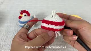 Laying Chicken Knitting Tutorial-1(DY200-C2)