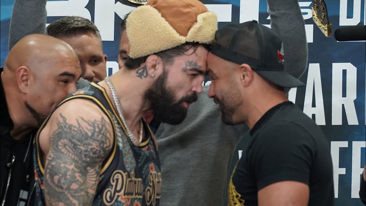 BKFC 56 Face-Offs: Mike Perry Vs Eddie Alvarez - YouTube