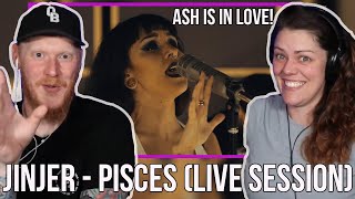 COUPLE React to JINJER - Pisces (Live Session) | OFFICE BLOKE DAVE