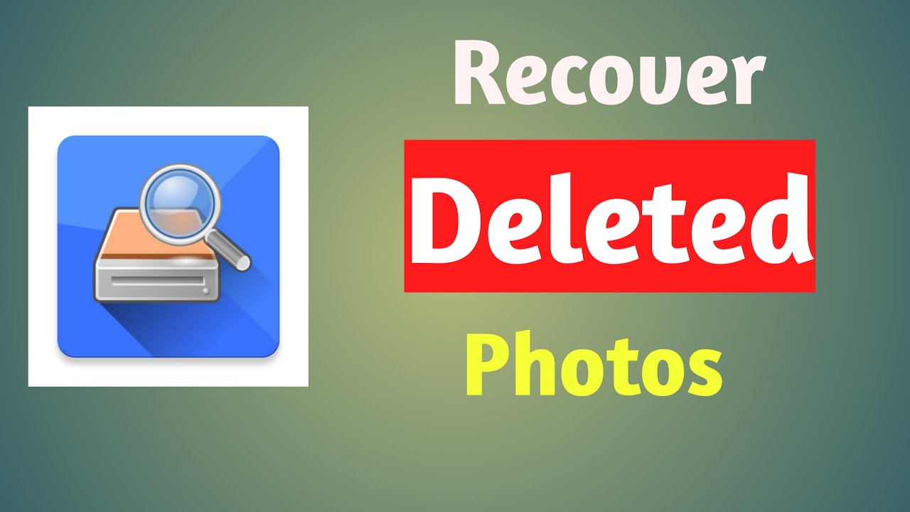 How To Recover Android Deleted Photos - YouTube