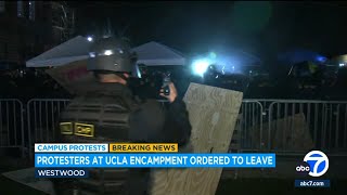 UCLA encampment cleared: A close-up look of law enforcement response from the ground