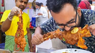 Eating Whole Mutton Leg Roast \u0026 Whole Chicken Grill With Butter Naan - Sugondha Plus Restaurant