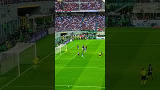 Calhanoglu Corner vs Curva Sud  Milano Ibrahimovic watching Derby Milano Live Reaction Milan Inter