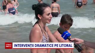 Turiștii de la mare continuă să ignore steagul roșu și atenționările salvamarilor