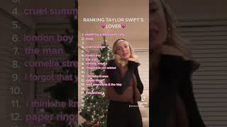 Ranking Taylor Swift’s LOVER Album!!! 💗✨ #taylorswift #taylorswiftlover #ranking