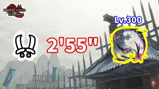 MHR:SB 傀異 迅龍 Lv. 300 Nargacuga ナルガクルガ 双剣 Dual Blades 雙劍 Solo ソ口  (2'55\