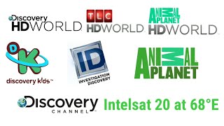 Intelsat20 at 68°E All Discovery Network SD HD Free Free Free