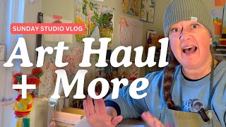 End of the Year Art Haul + Studio Tour + Color Swatching and More!