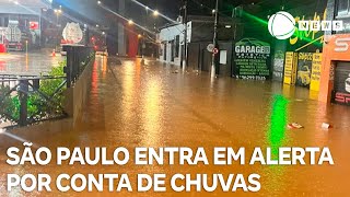 Estado de São Paulo entra em Alerta por conta de chuvas