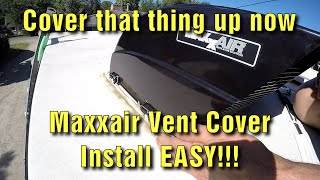 Installing the MAXXAIR 00-955002 Black Fanmate Cover with Ez Clip