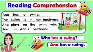 Reading Comprehension for beginners, grade 1 | Practice Reading