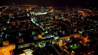 Świnoujście - Nocny przelot nad centrum - Dji Drone Video 4K