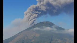 Imágenes de la caída de ceniza del Volcán de Pacaya