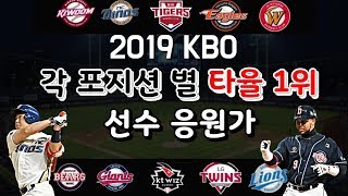 KBO) 2019 시즌 각 포지션 별 타율 1위 선수 응원가