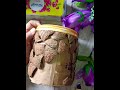 diy flower pot with coconut shell 🥥 and coir diy homedecor shorts coconutshellcrafts