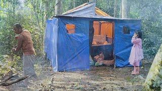 camping hujan deras berbuka puasa di hutan belantara bersama keluarga