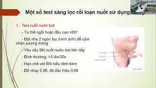 Rối loạn nuốt và phục hồi chức năng