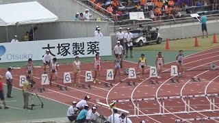 2014全国高校総体 女子100mH予選～決勝