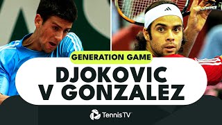 GENERATION GAME: Novak Djokovic vs Fernando Gonzalez | Cincinnati 2005 Highlights