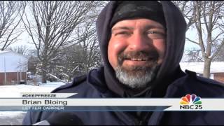 Postal carriers carry on despite extreme weather
